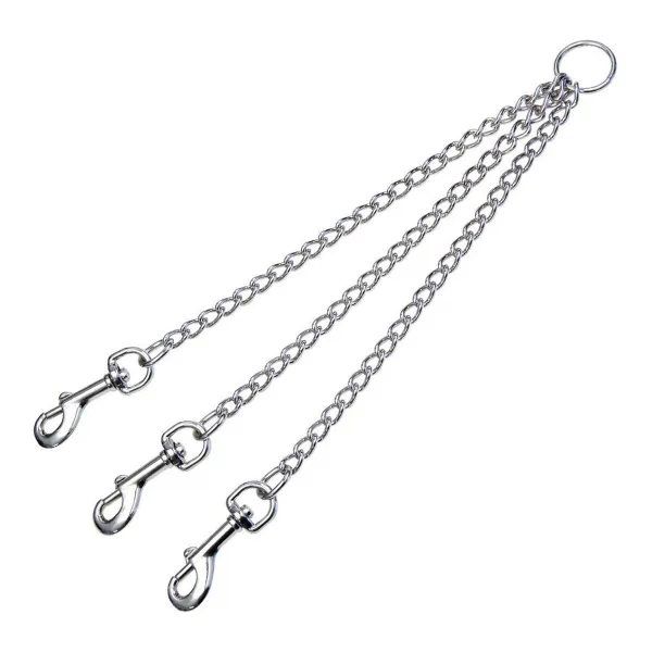 Сцепка поводков для 3 собак Gloria 3mm x 38 cm