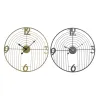 Настенное часы DKD Home Decor Чёрный Позолоченный Металл современный 45 x 3 x 45 cm (2 штук)