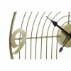 Sienas pulkstenis DKD Home Decor Melns Bronza Metāls Moderns 45 x 3 x 45 cm (2 gb.)