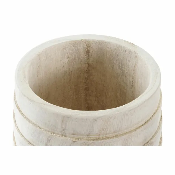 stādītājs DKD Home Decor Brūns Dabisks Kvadrāta Boho 17 x 17 x 16 cm
