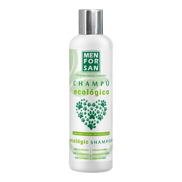 Pet shampoo Menforsan Perfume free 300 ml Ecological Concentrated Cat Dog
