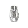 Maljakko DKD Home Decor Kasvot Hopeinen Alumiini Moderni (19 x 19 x 31 cm)