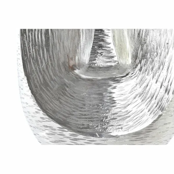 Vāze DKD Home Decor Seja Sudrabains Alumīnijs Moderns (19 x 19 x 31 cm)