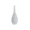 Vāze DKD Home Decor Balts Sveķi Moderns (18 x 18 x 50 cm)