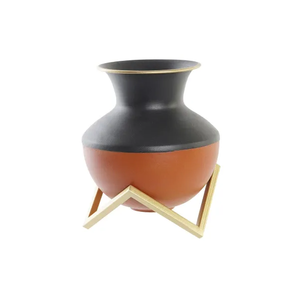 Vāze DKD Home Decor Daudzkrāsains Metāls Moderns 18 x 18 x 21 cm
