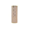 Maljakko DKD Home Decor 13,5 x 13,5 x 36 cm Posliini Pinkki Kullattu Itämainen Kromattu