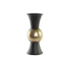 Vāze DKD Home Decor Melns Metāls Varš Vintage 14 x 14 x 32 cm