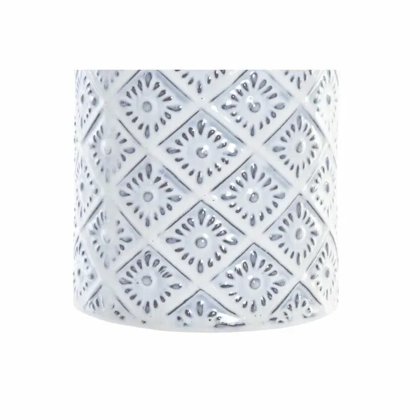 Кувшин DKD Home Decor 14 x 14 x 45 cm Фарфор Синий Белый Средиземноморье