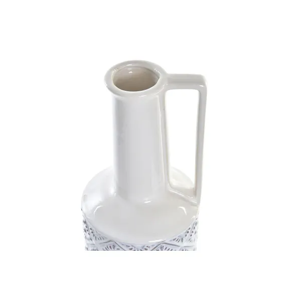 Кувшин DKD Home Decor 14 x 14 x 45 cm Фарфор Синий Белый Средиземноморье