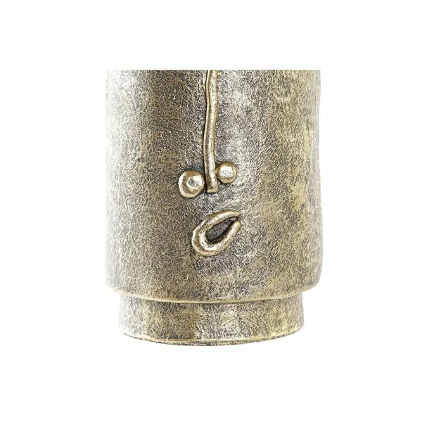 Vaza DKD Home Decor Veidas Auksinis Šiuolaikiškas (29 x 19,5 x 36 cm)