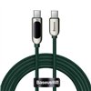 Cable USB-C to USB-C Baseus Display, 100W, 2m (green)