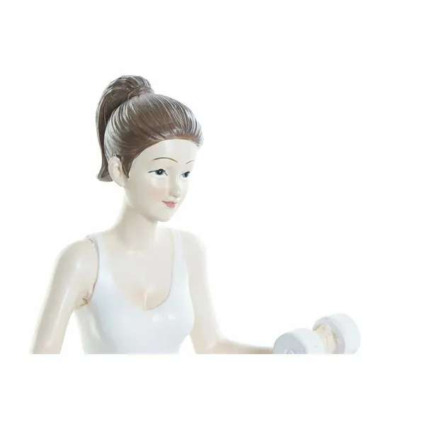 Dekoratīvās figūriņas DKD Home Decor Rozā Yoga Scandi 20 x 8 x 16,5 cm