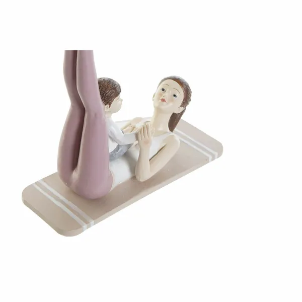 Dekoratīvās figūriņas DKD Home Decor Rozā Yoga Scandi 15,5 x 6,5 x 17 cm