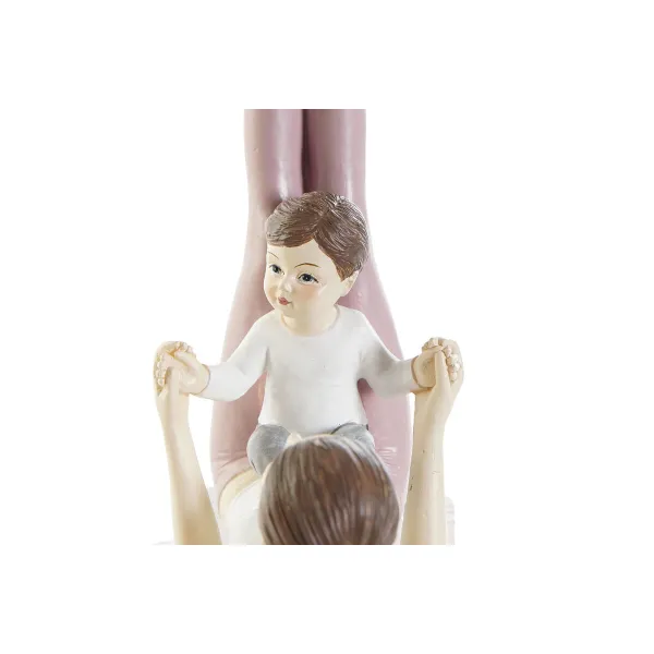 Dekoratyvinė figūrėlė DKD Home Decor Rožinė Yoga Scandi 15,5 x 6,5 x 17 cm