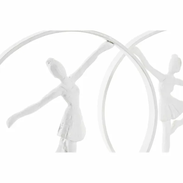 Декоративная фигура DKD Home Decor 23 x 9 x 33 cm Белый Балерина (2 штук)