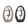 Koristehahmo DKD Home Decor 24 x 8 x 36 cm Musta Kullattu (2 osaa)
