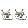 Dekoratyvinė figūrėlė DKD Home Decor 27 x 9,5 x 23 cm Varinis Pora (2 vnt.)