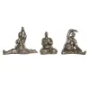 Dekoratīvās figūriņas DKD Home Decor 11 x 22,5 x 17 cm Bronza Yoga (3 gb.)