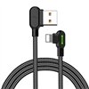 Angle USB Lightning Cable Mcdodo CA-4671 LED, 1.2m (Black)