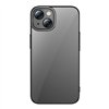 Baseus Glitter Transparent Case and Tempered Glass set for iPhone 14 Plus (black)