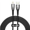 USB cable for Lightning Baseus Glimmer Series, 2.4A, 2m (Black)