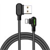 USB to Lightning cable, Mcdodo CA-4673, angled, 1.8m (black)