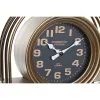 Table clock DKD Home Decor Black Golden Traditional