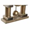 Table clock DKD Home Decor Black Golden Traditional