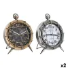 Настольные часы DKD Home Decor Белый Чёрный Позолоченный Серебристый Карта Мира (2 штук)