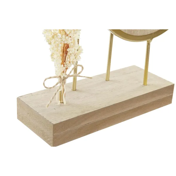 Stalinis laikrodis DKD Home Decor Auksinis Natūralus