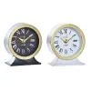 Zegar stołowy DKD Home Decor Valge Must (2 Ühikut)