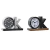 Настольные часы DKD Home Decor Melns Sudrabains (2 gb.)