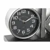 Настольные часы DKD Home Decor Melns Sudrabains (2 gb.)