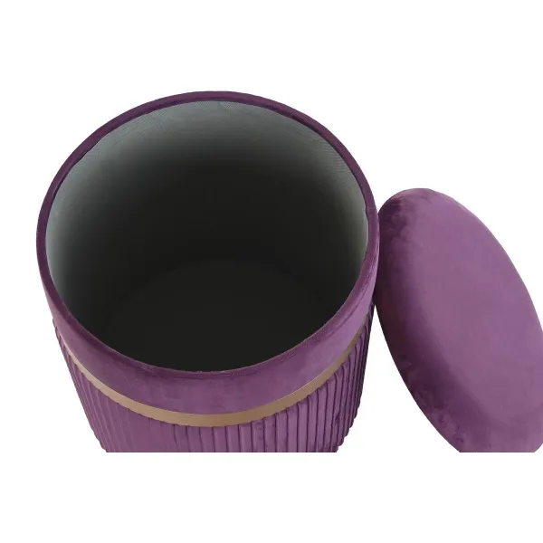 Pacelšanas Pedālis DKD Home Decor Poliesters MDF Bordo (39 x 39 x 49 cm)