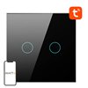 Smart Light Switch ZigBee Avatto LZTS02-EU-B2 2 Way No Neutral TUYA (black)