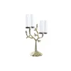 Канделябр DKD Home Decor Стеклянный Позолоченный Алюминий птицы (29 x 15 x 48 cm)