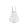 Žibintas DKD Home Decor Valkoinen Monivärinen Metalli Bambu Kristalli Kaupunki 30 x 40 cm 29 x 29 x 34 cm