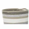Korisetti DKD Home Decor Valkoinen Harmaa Luonnollinen Juutti (2 Kappaletta)