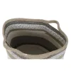 Basket set DKD Home Decor White Grey Natural Jute (2 Pieces)
