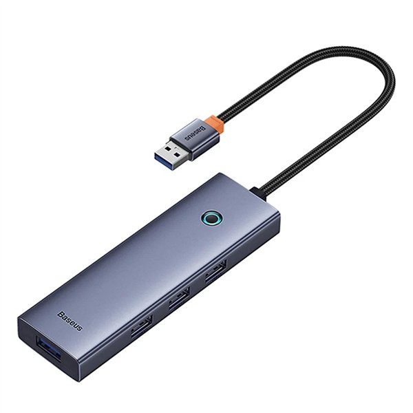 4in1 Hub Baseus UltraJoy USB-A do 4xUSB 3.0 (space grey)