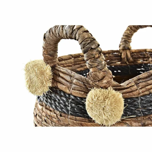 Korisetti DKD Home Decor Luonnonkuitu 31 x 31 x 33 cm Siirtomaatyylinen