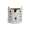 корзина DKD Home Decor Белый Чёрный Натуральное волокно 37 x 37 x 40 cm 4 кг