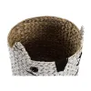 корзина DKD Home Decor Белый Чёрный Натуральное волокно 37 x 37 x 40 cm 4 кг