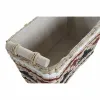 Korisetti DKD Home Decor Valkoinen Musta Punaruskea Luonnollinen Luonnonkuitu 39 x 27 x 24 cm 3 Kappaletta
