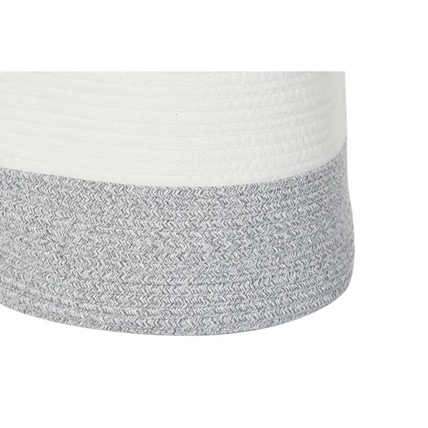 Set of Baskets DKD Home Decor White Black Grey Mustard (3 Units)