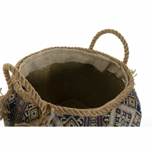 Kori DKD Home Decor Monivärinen Luonnonkuitu Boho 30 x 30 x 30 cm 2 Kappaletta (2 osaa)