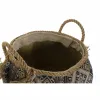 Krepšelis DKD Home Decor Spalvotas Natūralus pluoštas Boho 30 x 30 x 30 cm 2 Dalys (2 vnt.)