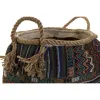 корзина DKD Home Decor Разноцветный Натуральное волокно Boho 30 x 30 x 30 cm 2 Предметы (2 штук)