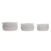 Набор корзин DKD Home Decor Белый Чёрный Оранжевый 52 x 43 x 25 cm 3 Предметы