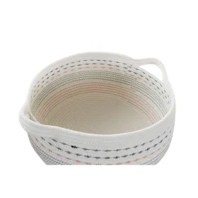 Набор корзин DKD Home Decor Белый Чёрный Оранжевый 52 x 43 x 25 cm 3 Предметы